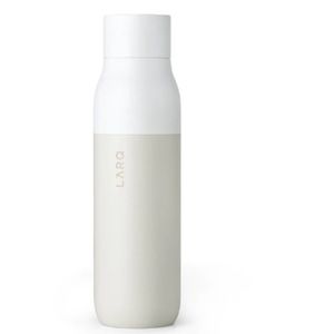 LARQ white and charcoal water bottle